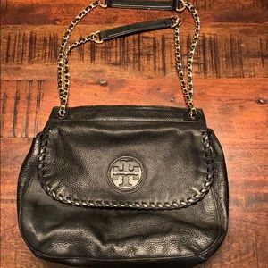 Tory Burch black leather purse